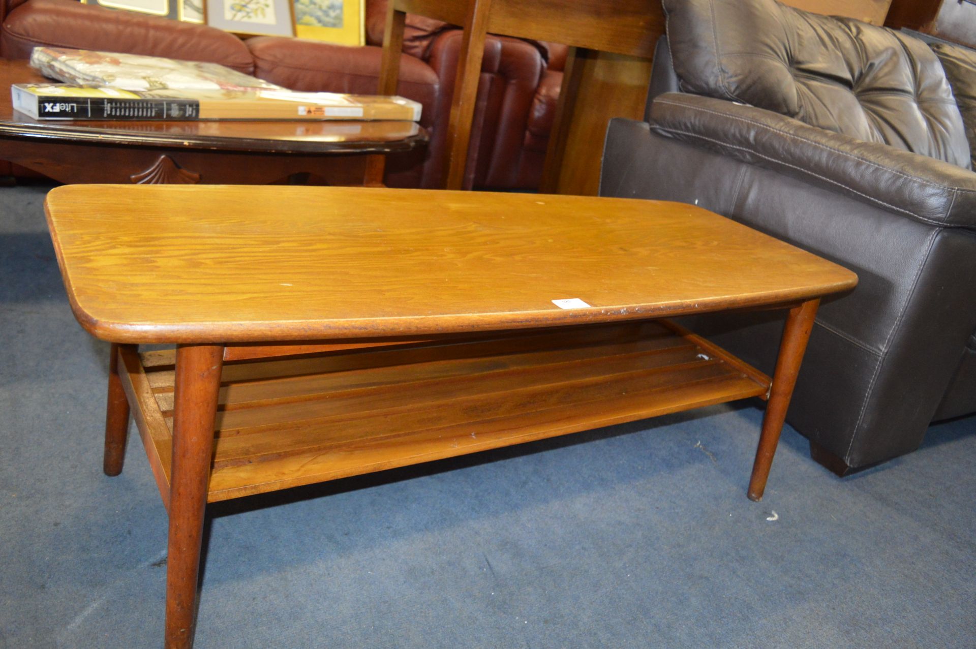 Oak Effect Coffee Table with Undershelf