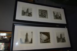 Pair of Black Framed Photo Prints - New York Citys