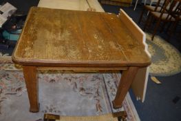 Edwardian Oak Wind Out Dining Table