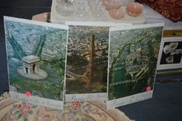 Set of Three Mounted Posters of Paris