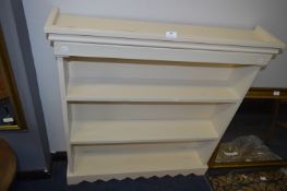 Cream Painted Three Height Pine Shelf Unit