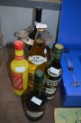 Five Bottles of Spirits Sherry, Lanvino, Advocaat,