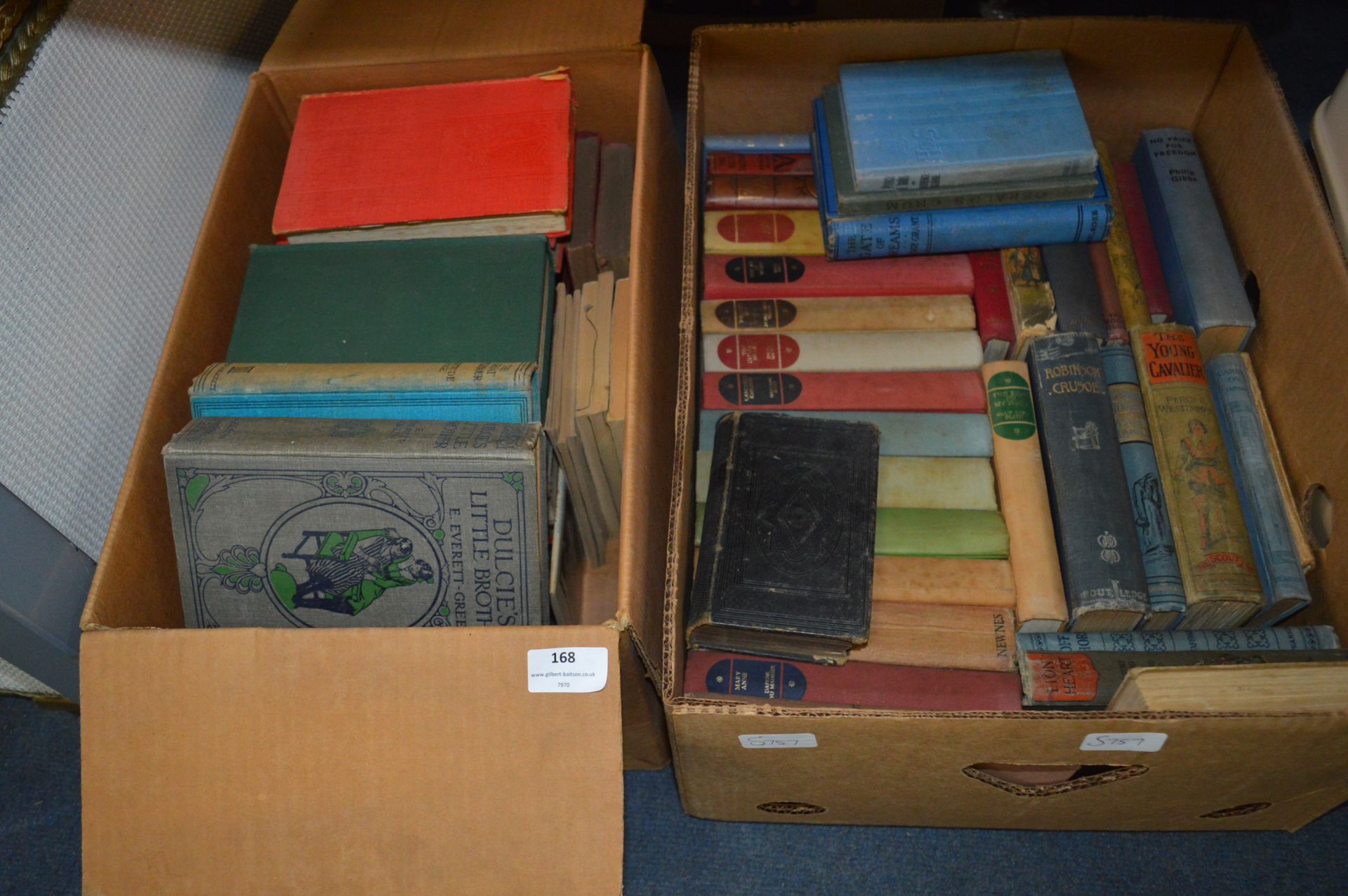 Two Boxes of Vintage Books