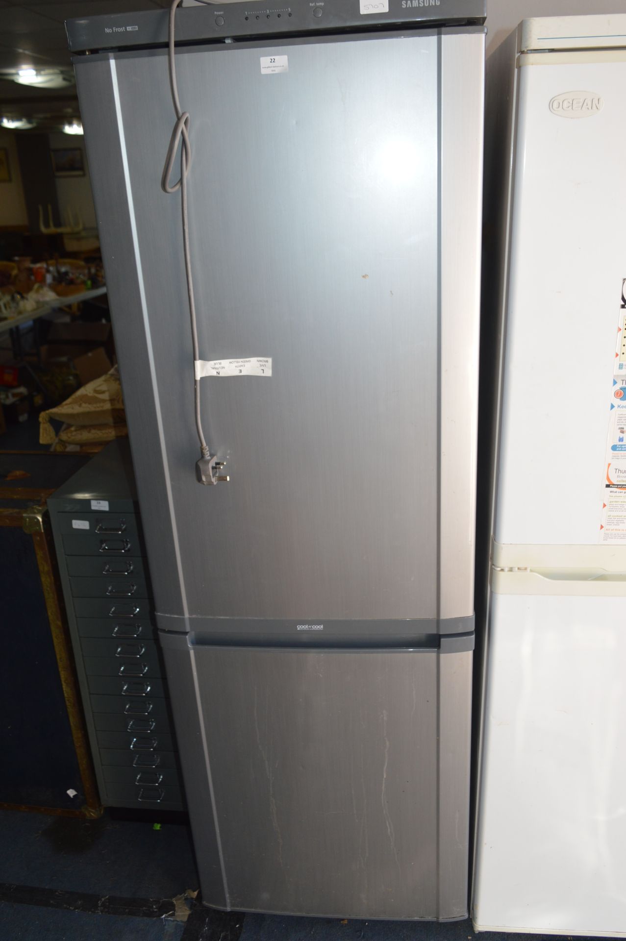 Samsung Silver Upright Fridge Freezer