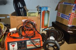 Battery Charger, Inspection Lamp, Extension Leads,