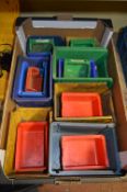 *Box of Plastic Storage Trays