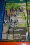 *Panacea Finial Three Teir Plant Stand