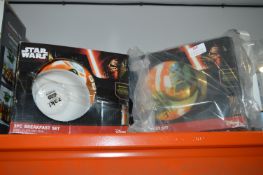 *Two Star Wars Three Piece Breakfast Sets