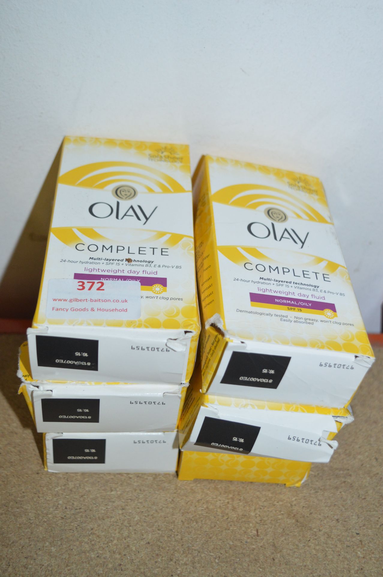 *Six Packs of Olay Complete Lightweight Day Fluid