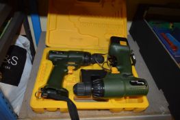Two Innotec RT1700 Cordless Drill with Charger