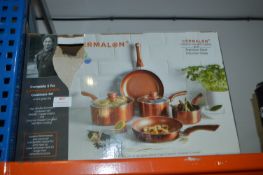 *Cermalon Five Piece Copper Collection Cookware Se