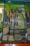 *Panacea Finial Three Teir Plant Stand