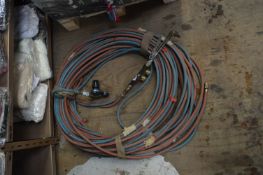 Oxyacetylene Cutting Torch with Pipes and Gauges