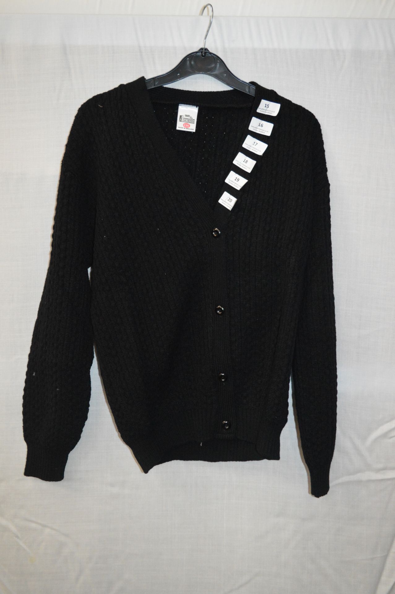 Box of Five Black Knitted Cardigans
