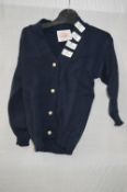 Box of Five Navy Blue Children's Cardigans with Fa