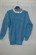 Box of Five Blue Crew-Neck Knitted Jumpers