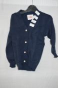 Box of Five Navy Blue Children's Cardigans with Fa