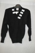 Box of Five Children's Black V-Neck School Jumpers