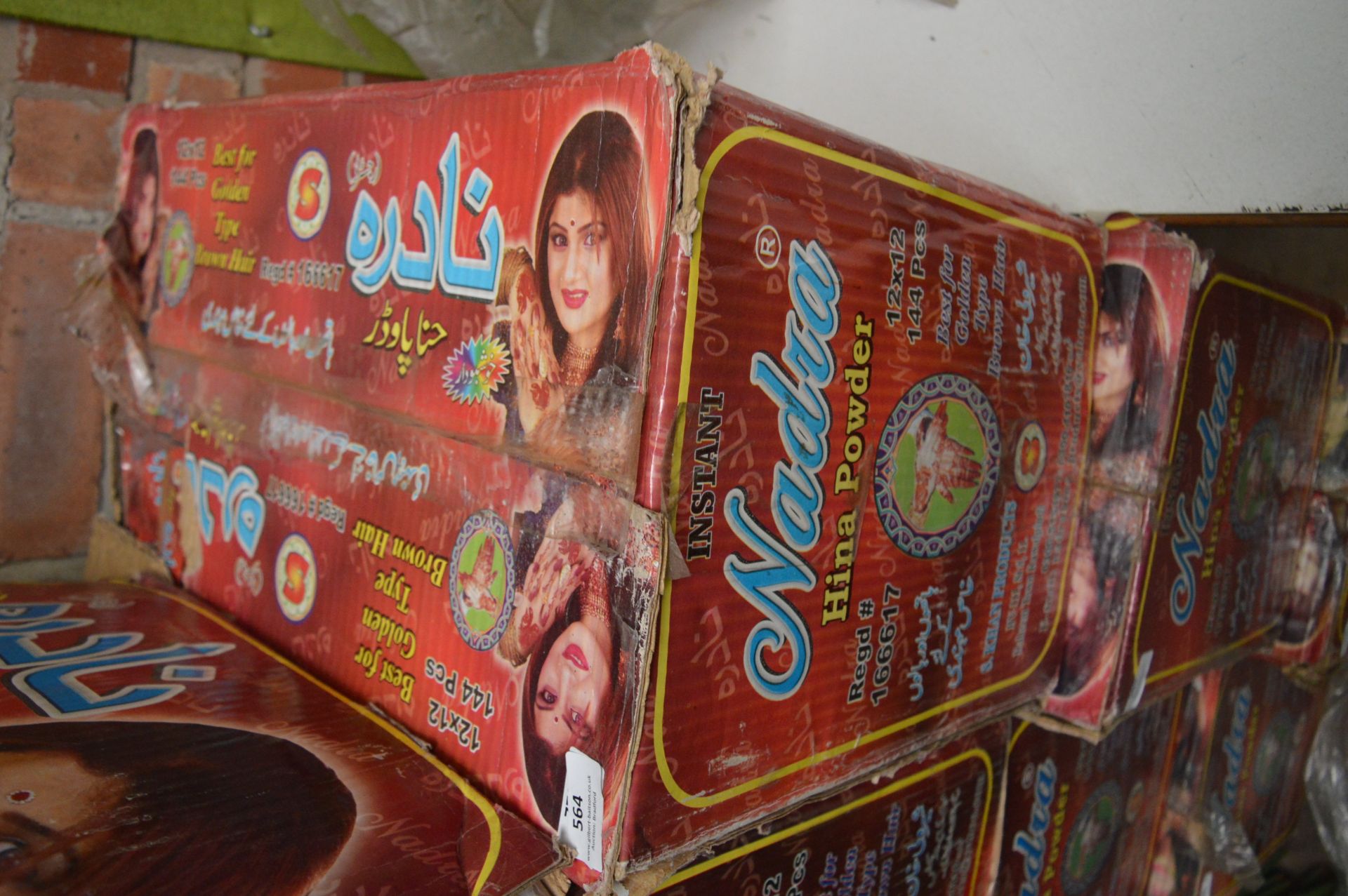 Box Containing 12x12 Packs of Nadra Hina Powder