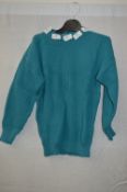 Box of Five Green Crew-Neck Knitted Jumpers