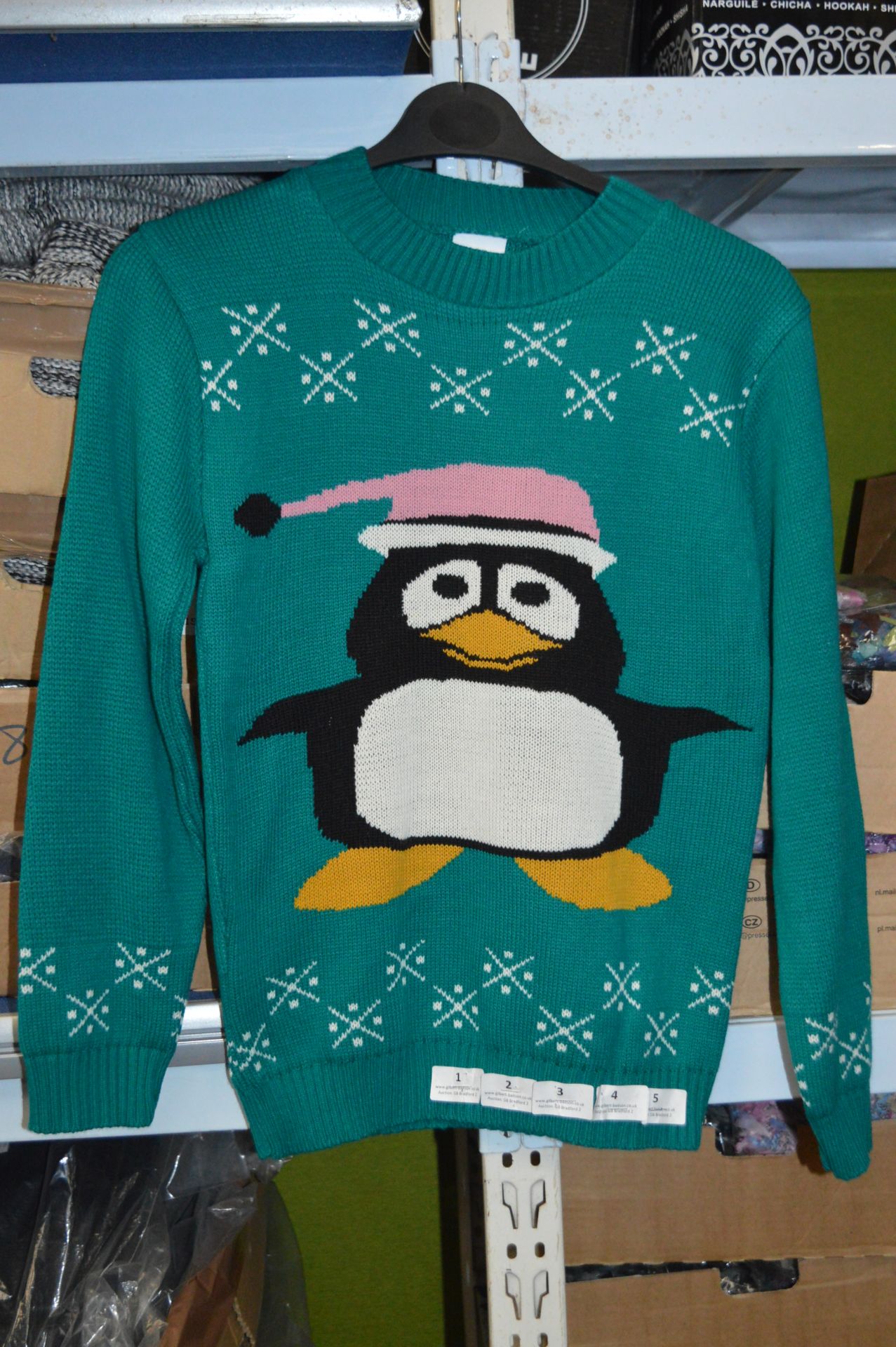 Box of Five Festive Penguin Jumpers