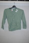 Box of Five Green Knitted Cardigan with Faux Pearl