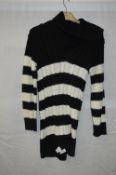Box of Five Knitted Black & White Stripped Jumper