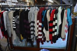 50 Assorted Knitted Clothing Items (Rail Not Inclu