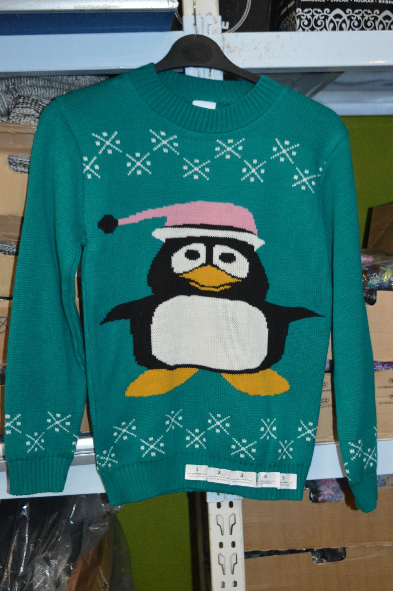 Box of Five Festive Penguin Jumpers