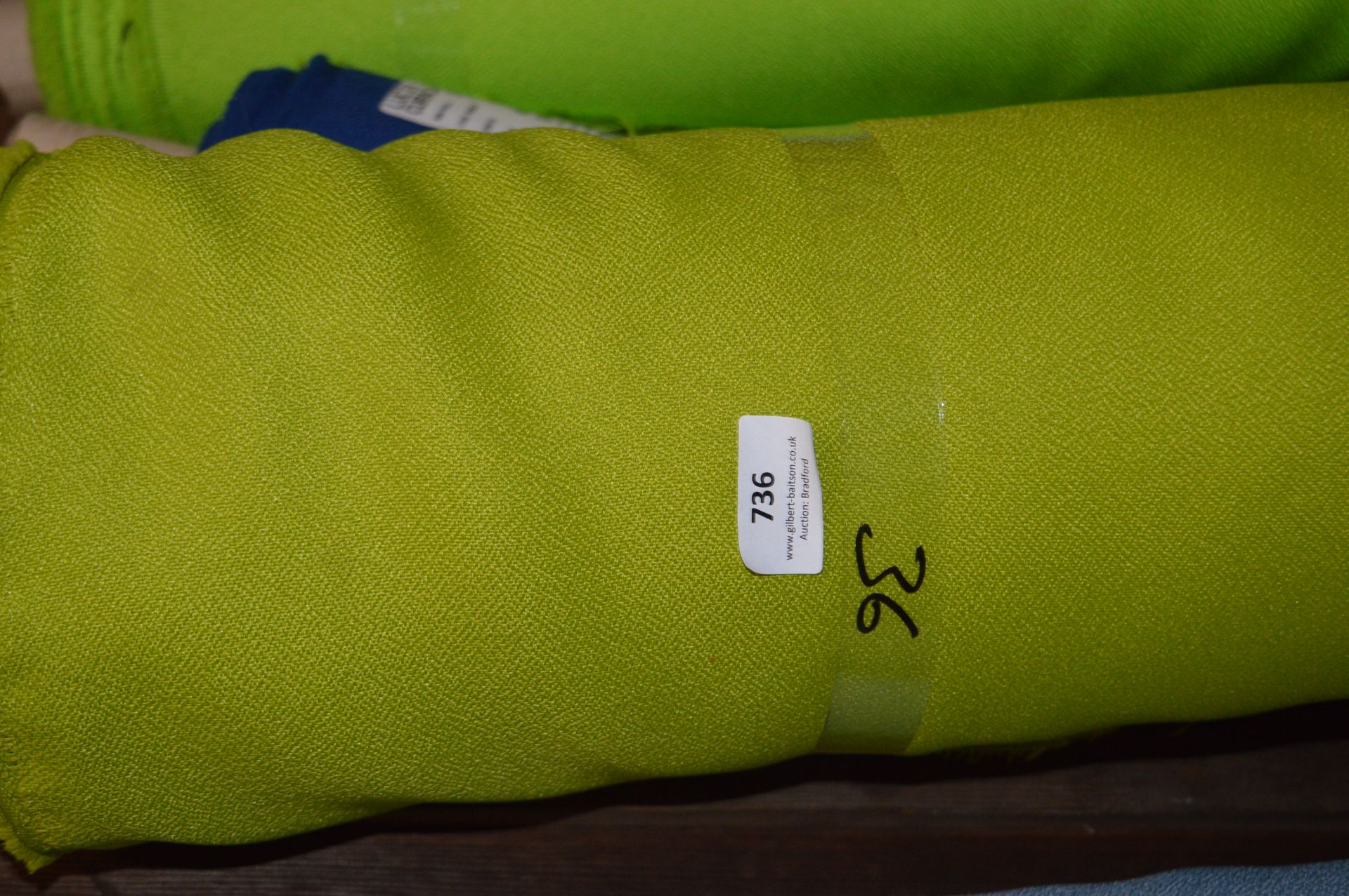 6ft Width Roll of Green Fabric 36m