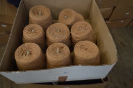 Box Containing Cones of Knitting Wool