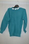 Box of Five Green Crew-Neck Knitted Jumpers