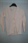 Box of Five PInk Cardigans with Faux Pearl & Gold
