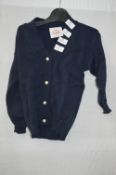 Box of Five Navy Blue Children's Cardigans with Fa
