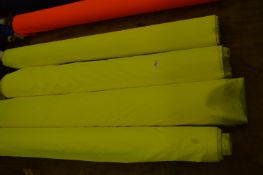Four Rolls of High Visibility Fabric