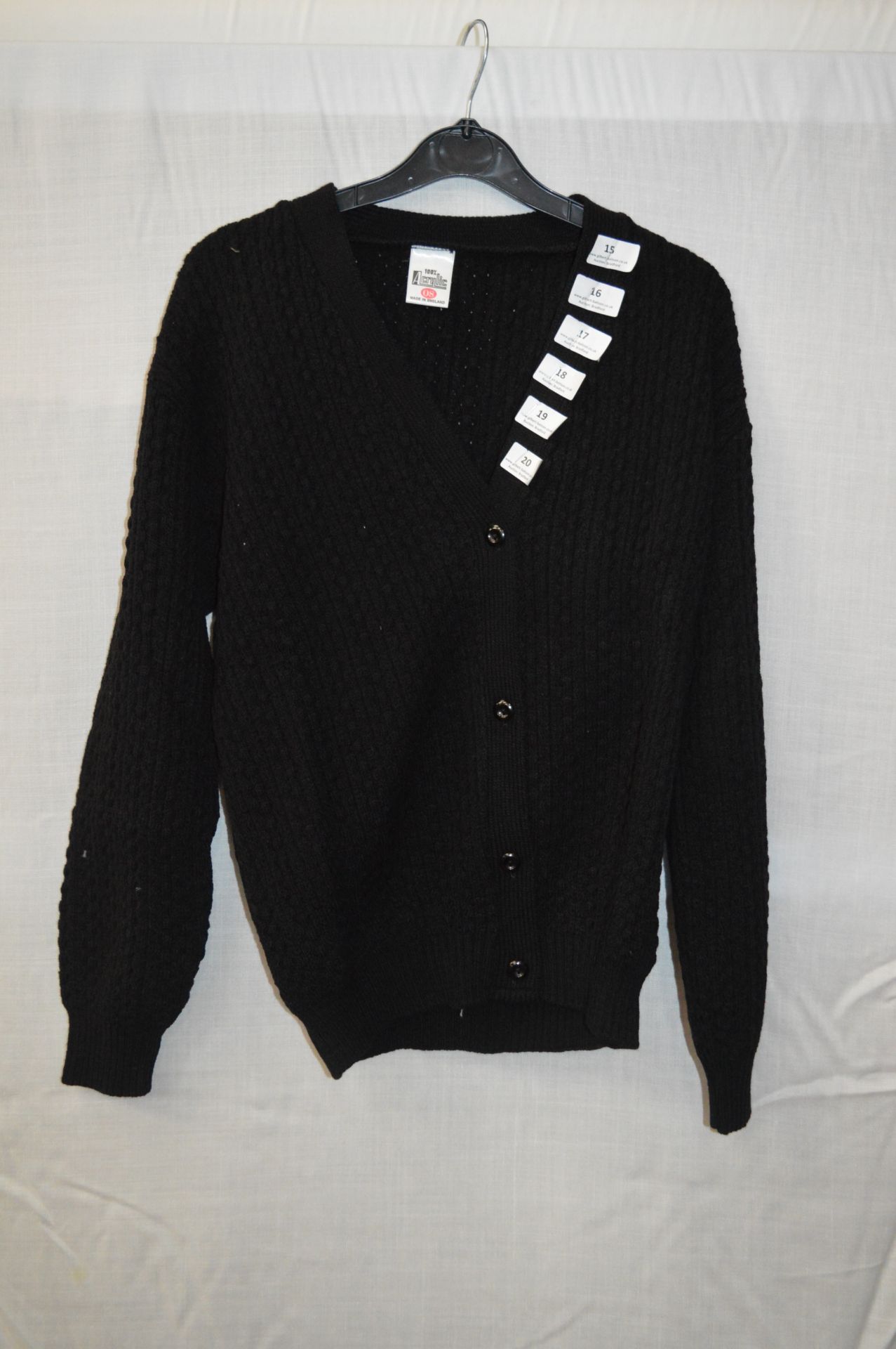 Box of Five Black Knitted Cardigans