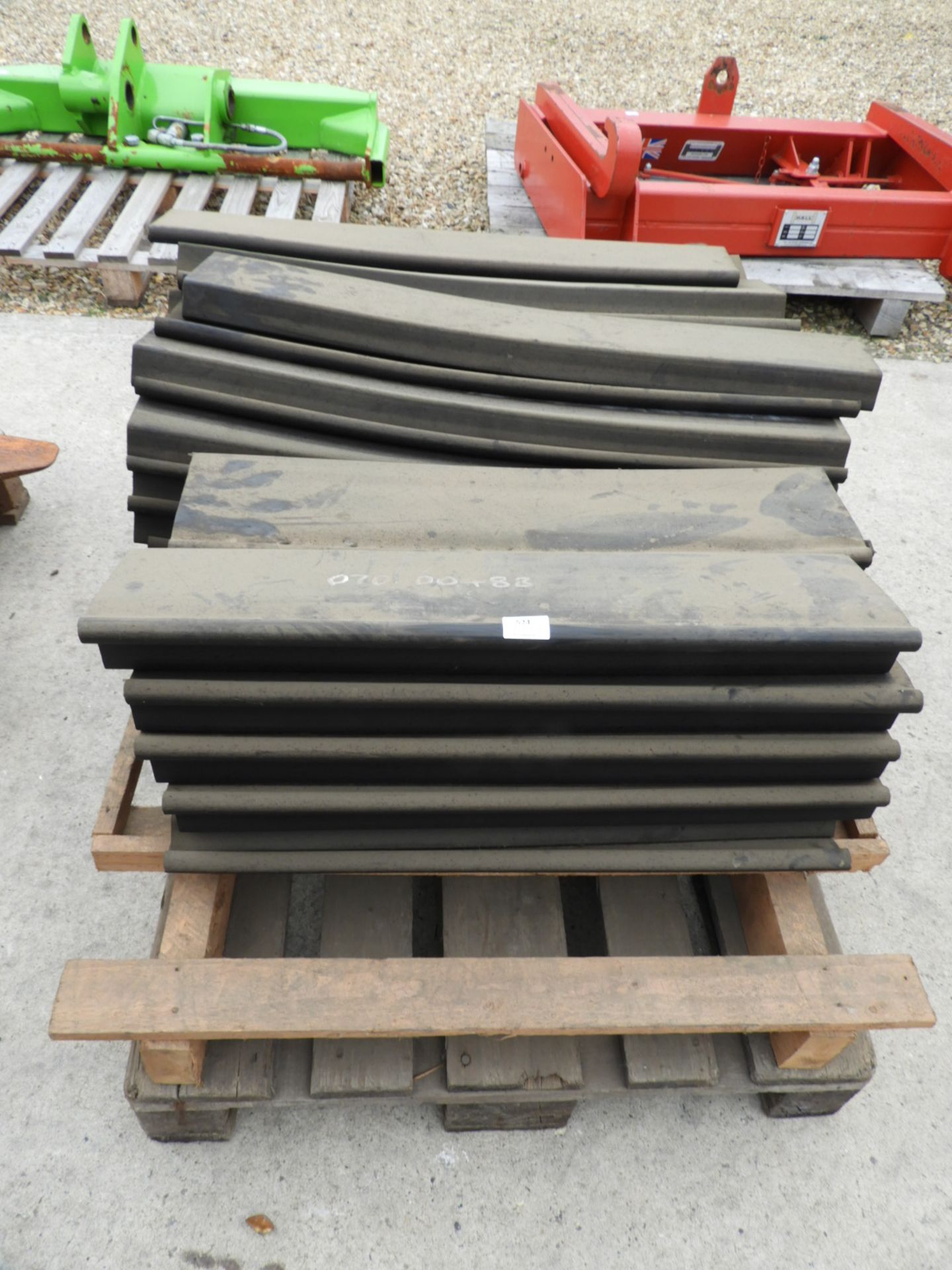 *Pallet Containing Webb Conveyor Rubber Panels