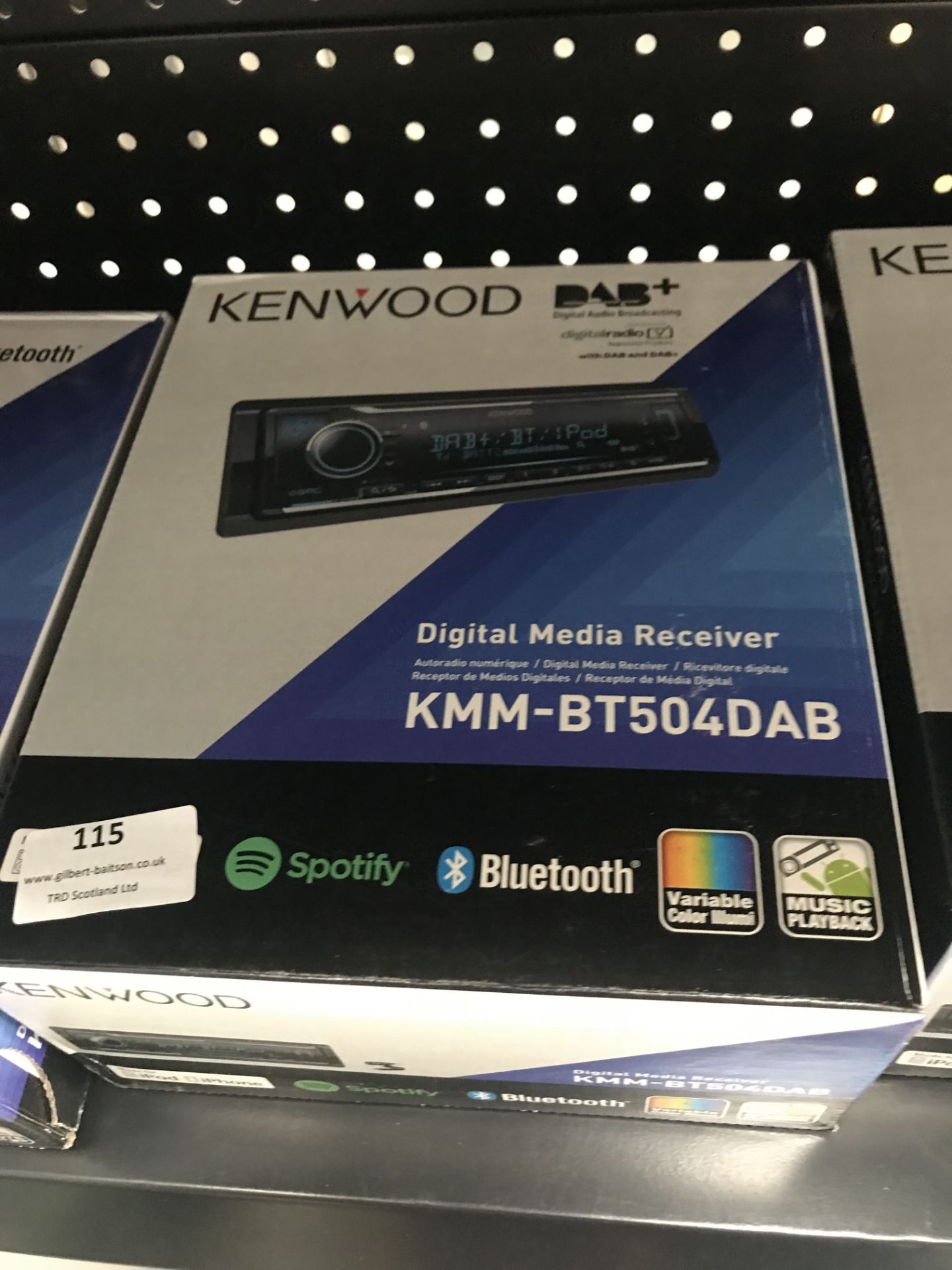 *Kenwood KMM-BT504 DAB Car Stereo with Bluetooth C