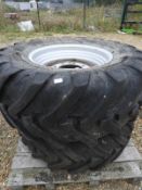 *Pair of Michelin 460/70R24 Agricultural Tyres on