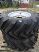 *Pair of New Michelin 460/70 R24IND Tyre on Eight