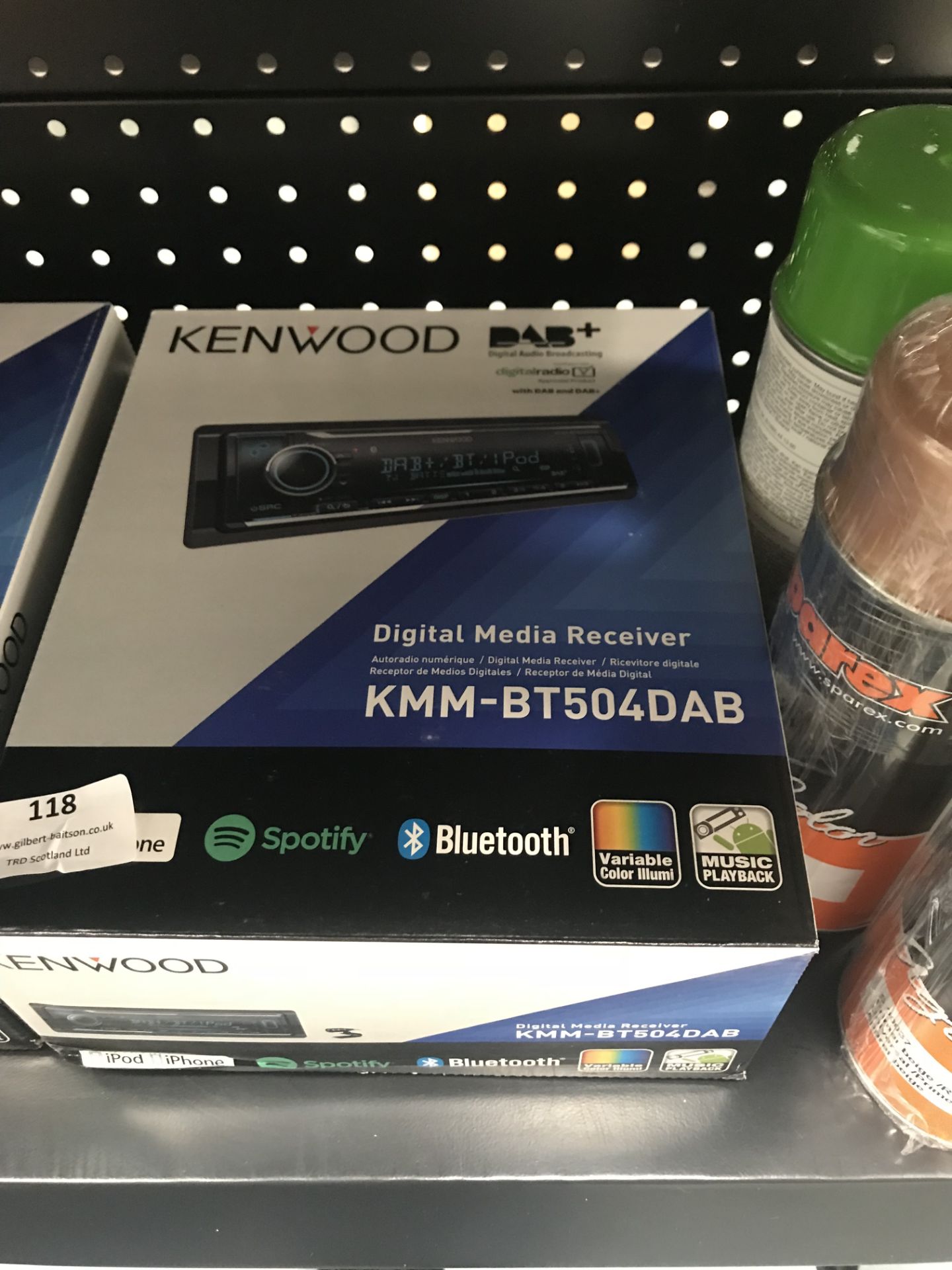 *Kenwood KMM-BT504 DAB Car Stereo with Bluetooth C