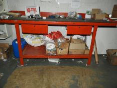 *Packaging Table with Drawers and Shelf