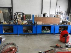 *Large Workshop Bench (Approx 6m) Fitted with Reco