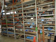 *Five Bays of Boltless Adjustable Shelving and Contents