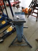 *Three Heavy Duty Blue Axle Stands