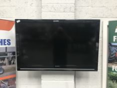 *Sharp Wall Mounted TV with Remote Control