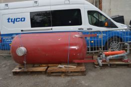 Large Industrial Steel Pressure Tank with Pipework