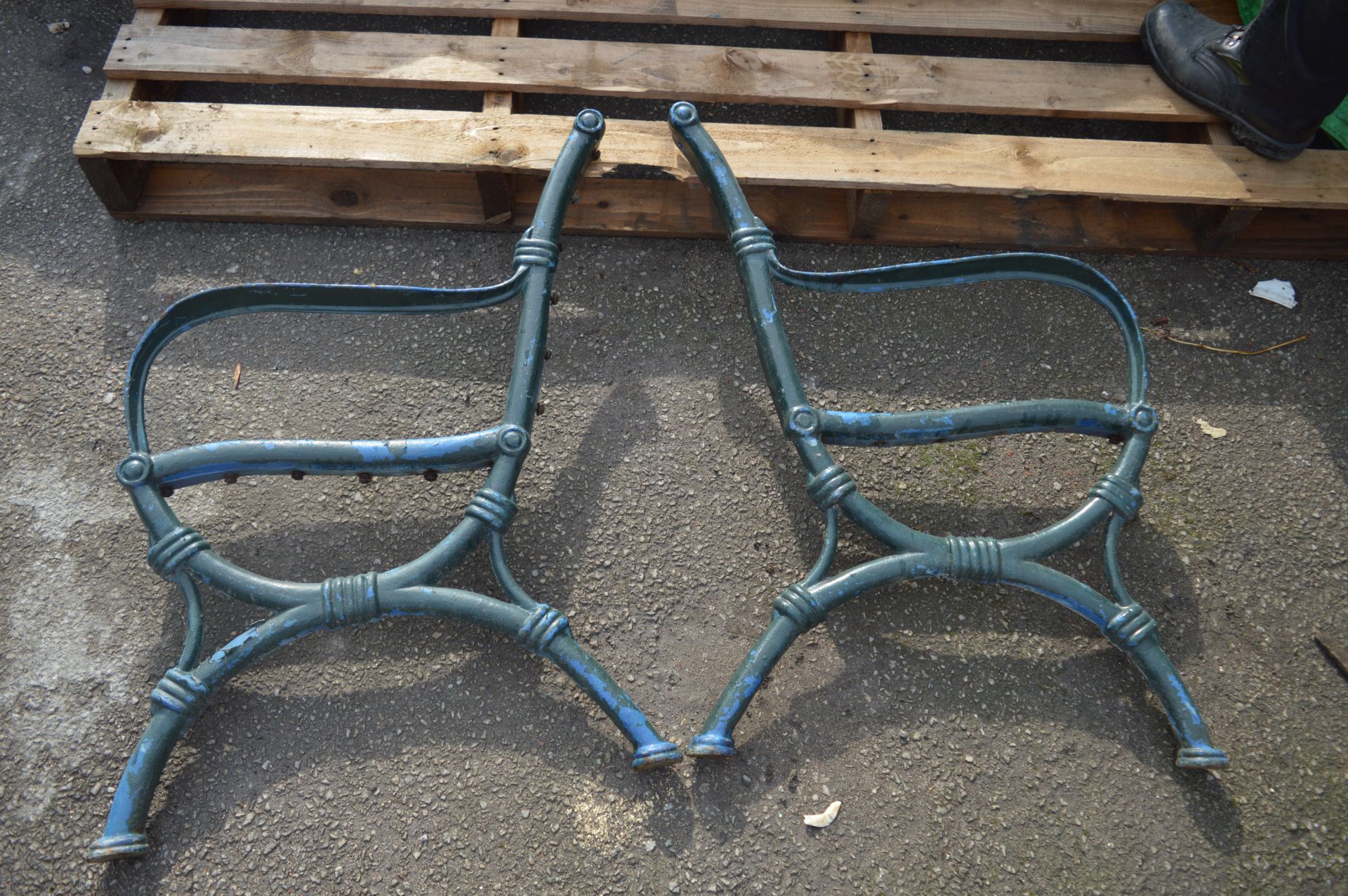 Pair of Cast Iron Bench Ends