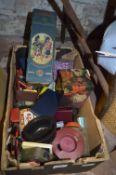 Box of Tins, Boxes and Miscellaneous Sundries