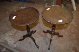 Two Tripod Wine Tables